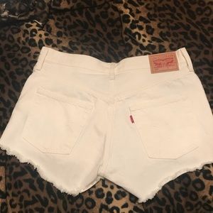 Levi's Shorts - Levi’s White Denim Shorts Levi's Shorts - Levi’s White Denim Shorts